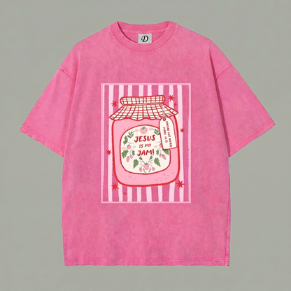 Berry Blessed Tee - Hot Pink